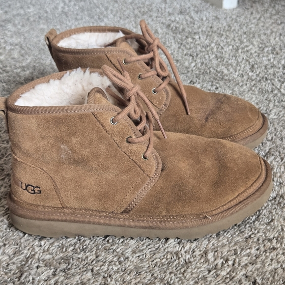 UGG Neumel Suede Wool Lined Ankle Boots Womens Size 5 - Picture 1 of 9